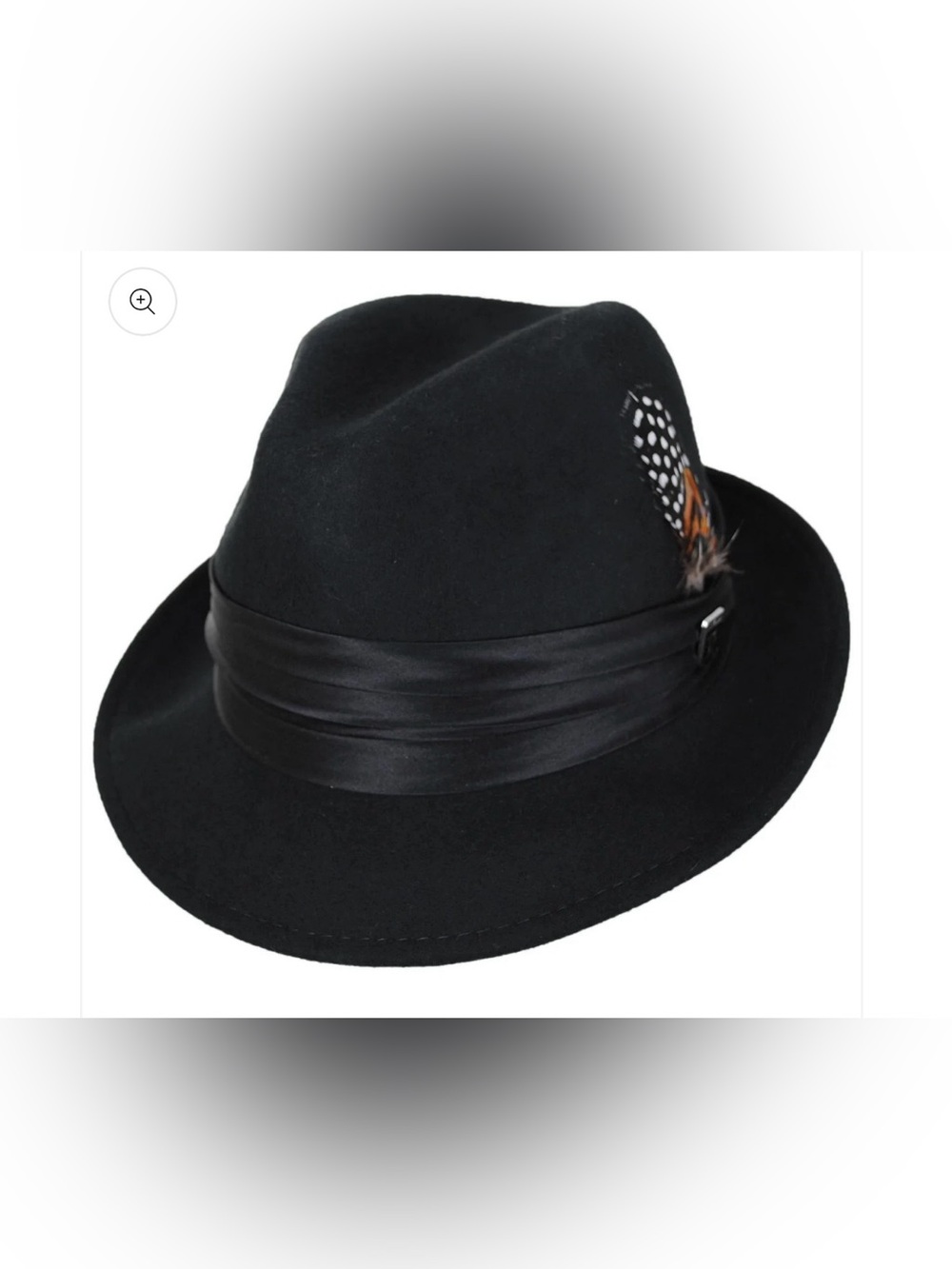 The Stacy Adams Wool Felt Fedora- Chelsea - Black